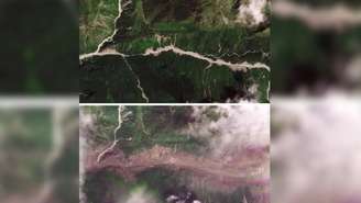 Inundações no Nepal: Imagens de satélite mostram antes e depois