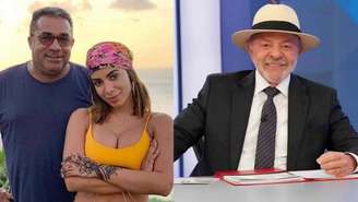 Mauro Machado, pai da cantora Anitta, e Lula