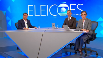 Flávio Bolsonaro em sabatina da Globo