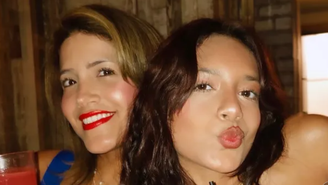 As equatorianas Grace Calero e sua filha, Giulianna, foram detidas no hospital por agentes do ICE