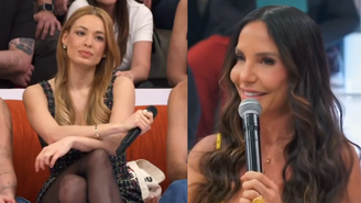 Dani Calabresa e Ivete Sangalo no Em Família com Eliana