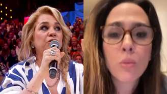 Isabel Teixeira e Tatá Werneck no Domingão (Reprodução/TV Globo)