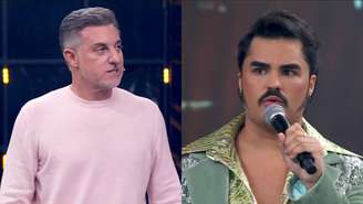 Luciano Huck e Lucas Guedez na Dança dos Famosos, do Domingão (Reprodução/TV Globo)