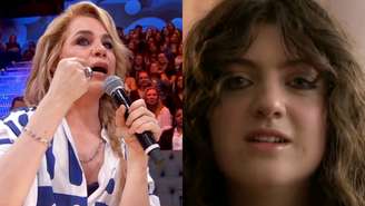 Isabel Teixeira, e a filha, Flora, no Domingão com Huck (Reprodução/TV Globo)
