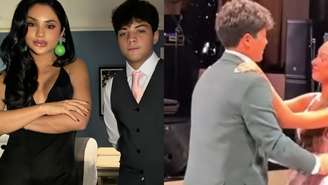 Mileide Mihaile com o filho, Yudhy