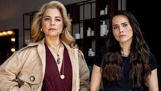 Pilar (Isabel Teixeira) e Adriana (Leticia Colin) de Quem Ama Cuida (Divulgação/TV Globo)