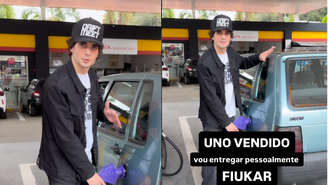Fiuk se despediu do Uno Mille azul