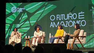 Líder indígena Raquel Tupinambá participou da mesa O Futuro é Amazônico
