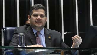 O presidente do Senado Federal, senador Davi Alcolumbre (União-AP).