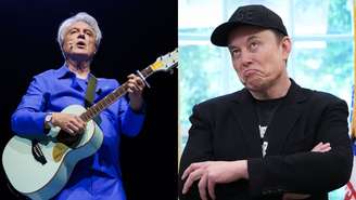 David Byrne (esquerda) e Elon Musk (direita) (Fotos: Dave Simpson/WireImage e Kevin Dietsch/Getty Images)