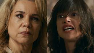 Pilar (Isabel Teixeira) e Ingrid (Agatha Moreira) de Quem Ama Cuida (Reprodução/TV Globo)