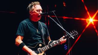 Tim McIlrath, do Rise Against, no Palco Mundo, durante o Rock In Rio 2026