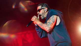 M. Shadows, vocalista do Avenged Sevenfold, durante show no Rock In Rio 2026