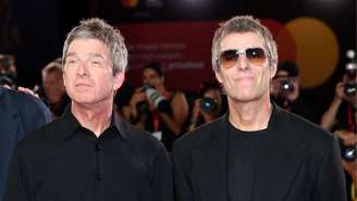 Noel Gallagher e Liam Gallagher participam da exibição de ‘Oasis: Don't Look Back in Anger’ durante o 83º Festival Internacional de Cinema de Veneza, em setembro de 2026