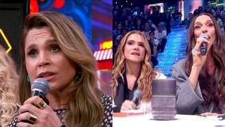 Flávia Alessandra, Ingrid Guimarães e Mônica Martelli no Domingão (Reprodução/TV Globo)