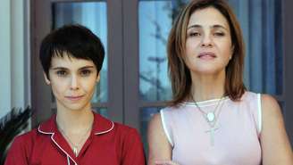 Nina (Débora Falabella) e Carminha (Adriana Esteves) de 'Avenida Brasil'