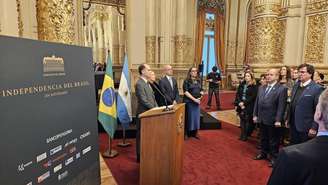 Cerimônia em comemoração ao Dia da Independência do Brasil no Teatro Colón, em Buenos Aires, em 7 de setembro de 2026.