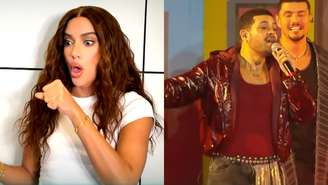 Anitta e Filgueira no Estrelas da Casa (Reprodução/TV Globo)