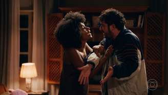Em Quem Ama Cuida, Tom agride Elenice (Imagem: Reprodução/Globo)