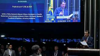 Relator do Projeto de Lei 2.780/2024, senador Eduardo Braga (MDB-AM), na sessão de aprovação do texto pela Casa, em 2 de setembro de 2026.