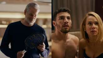 Ademir (Dan Stulbach), André (Henrique Barreira) e Dora (Mariana Ximenes) de Quem Ama Cuida (Reprodução/TV Globo)