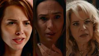 Adriana (Leticia Colin), Brigitte (Tatá Werneck) e Pilar (Isabel Teixeira) de Quem Ama Cuida (Reprodução/TV Globo)