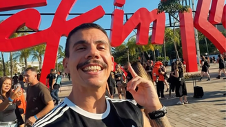 Influenciador grava vídeo correndo no Rock in Rio