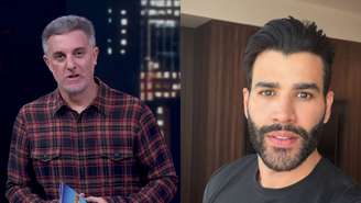Luciano Huck no Domingão e Gusttavo Lima (Reprodução/TV Globo/Instagram)