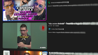Renato 38ão aparece em vários podcasts e usa frequentemente expressões chulas para se referir às mulheres