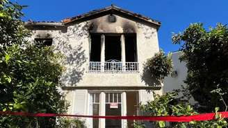 Erik Marmo contou que a casa onde vive com a família, em Beverly Hills, foi atingida por um incêndio