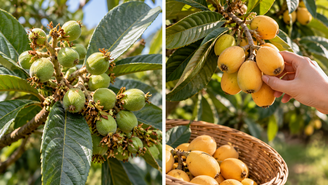 Como cuidar da nespereira depois que os frutos aparecem? Entenda o papel do raleio, da irrigação, do sol e da adubação no desenvolvimento das nêsperas.