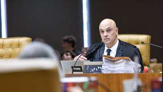 No documento enviado ao presidente da Corte, Alexandre de Moraes contesta relatório da PF e acusa “motivação político