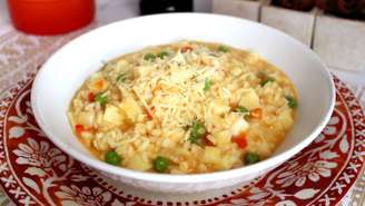 Risoto de legumes saudável e delicioso