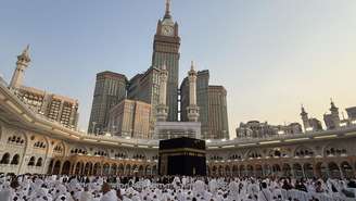 A Grande Mesquita da cidade sagrada de Meca, na Arábia Saudita, em 14 de setembro de 2026.