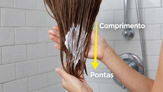 Fechar as cutículas do cabelo com o produto cria uma barreira contra o atrito, prevenindo a quebra e o frizz.