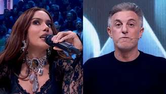 Anitta e Luciano Huck na Dança dos Famosos, do Domingão (Reprodução/TV Globo)
