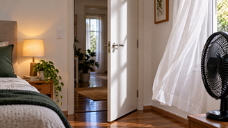 Entenda por que portas internas batem ou fecham sozinhas e descubra como observar o fluxo de ar e as dobradiças antes de fazer reparos.