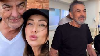 Ao lado dos irmãos, Sabrina Sato acompanhou o momento simbólico em que o pai tocou o sino no hospital e compartilhou registros nas redes
