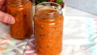 Molho de tomate prático na airfryer