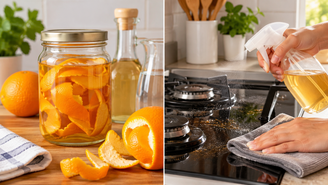 Vinagre com casca de laranja funciona na limpeza? Entenda o papel do limoneno, aprenda a preparar a mistura e conheça os cuidados de aplicação.