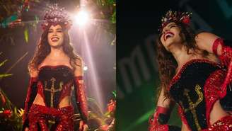 Veja os looks usados por Anitta em sua coroação na Grande Rio