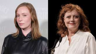 Hannah Einbinder e Susan Sarandon são detidas em protesto contra Netanyahu em Nova York (Kevin Winter/Francois G. Durand/Getty Images)