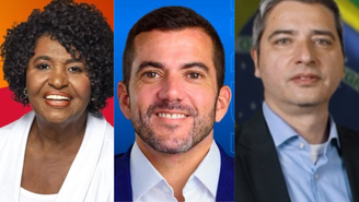 Benedita da Silva (PT), Carlos Jordy (PL) e Carlos Portinho (PL) 