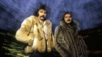 Tony Iommi e Geezer Butler, do Black Sabbath, na década de 1980