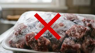 O método mais seguro para descongelar alimentos é mantê-los sob refrigeração controlada até o preparo.