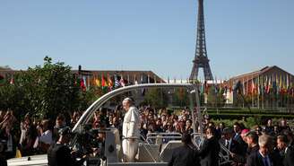 A visita do papa Leão 14 à França gerou forte mobilização popular (imagem ilustrativa em Paris, em 25 de setembro de 2026).