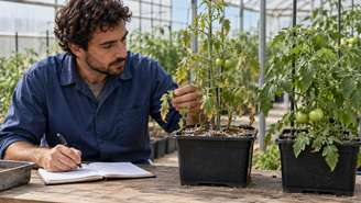 Folhas secas mostraram que excesso também pode prejudicar plantas.