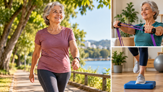 Por que não ficar apenas na caminhada depois dos 60? Veja como exercícios aeróbicos, de força e equilíbrio podem ser combinados na rotina.