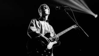 Noel Gallagher, guitarrista do Oasis, em 1995