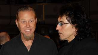 James Hetfield, do Metallica, e Tony Iommi, do Black Sabbath
